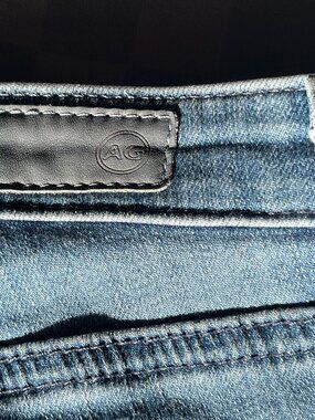 AG Adriano Goldschmied The Stilt Rollup AG-ED Distressed Cigarette Jeans Size 25